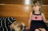install_02.jpg - Mike Ward's grandchildren, Erika's children, at first service on Installation Sunday.
