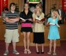 install_34.jpg - Jared, Emily, Valerie, and Sara - Song leaders!